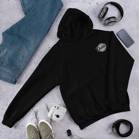 Dubb's Brand Embroidered BLACK Logo Hoodie